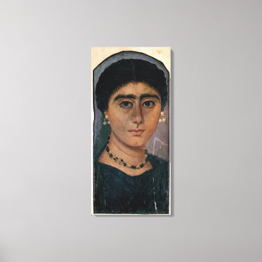 Portrait einer Frau aus Fayum, 1.-4. Jahrhundert Leinwanddruck (Vorderseite)