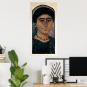 Portrait einer Frau aus Fayum, 1.-4. Jahrhundert Poster (Heimbüro)