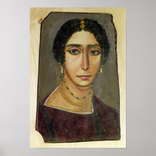 Portrait einer Frau aus Fayum, 1.-4. Jahrhundert Poster