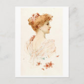 Portrait einer Frau, Louis Prang Postkarte (Vorderseite)