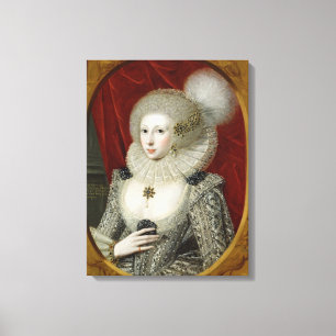 Portrait einer Frau, möglicherweise Frances Cotton Leinwanddruck