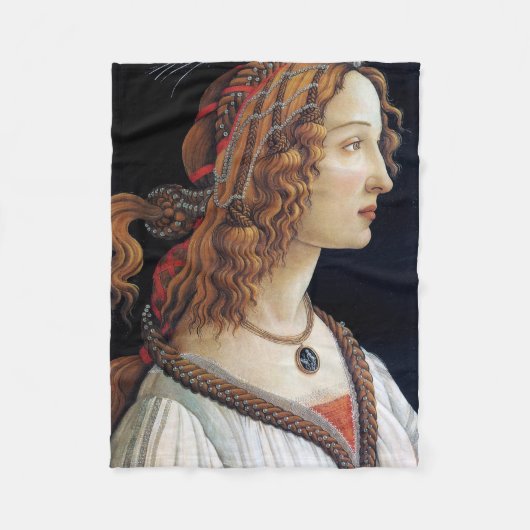 Portrait einer Frau, Sandro Botticelli Fleecedecke (Vorderseite)