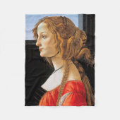 Portrait einer Frau, Sandro Botticelli Fleecedecke (Vorderseite)