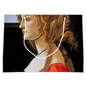 Portrait einer Frau, Sandro Botticelli Große Geschenktüte