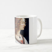 Portrait einer Frau, Sandro Botticelli Kaffeetasse (VorderseiteRechts)