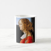 Portrait einer Frau, Sandro Botticelli Kaffeetasse (Mittel)