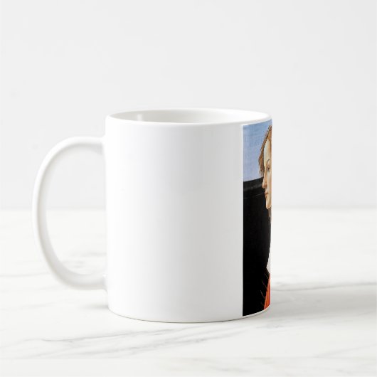 Portrait einer Frau, Sandro Botticelli Kaffeetasse (Links)