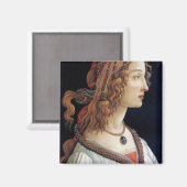 Portrait einer Frau, Sandro Botticelli Magnet (Vorderseite/Rückseite)