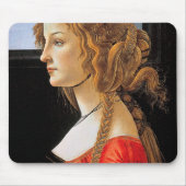 Portrait einer Frau, Sandro Botticelli Mousepad (Vorne)