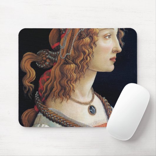Portrait einer Frau, Sandro Botticelli Mousepad (Mit Mouse)