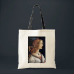 Portrait einer Frau, Sandro Botticelli Tragetasche<br><div class="desc">Sandro Botticelli (1445 - 17. Mai 1510) war ein italienischer Maler der frühen Renaissance. Er gehörte zur Florentiner Schule unter der Schirmherrschaft von Lorenzo de' Medici, einer Bewegung, die Giorgio Vasari weniger als hundert Jahre später in seinem Vita Botticelli als "goldenes Zeitalter" bezeichnen würde. Botticellis posthumen Ruf erlitt bis ins...</div>