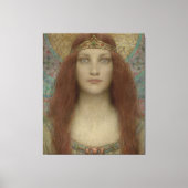 Portrait einer Frau von Charles Allan Winter Leinwanddruck (Vorderseite)