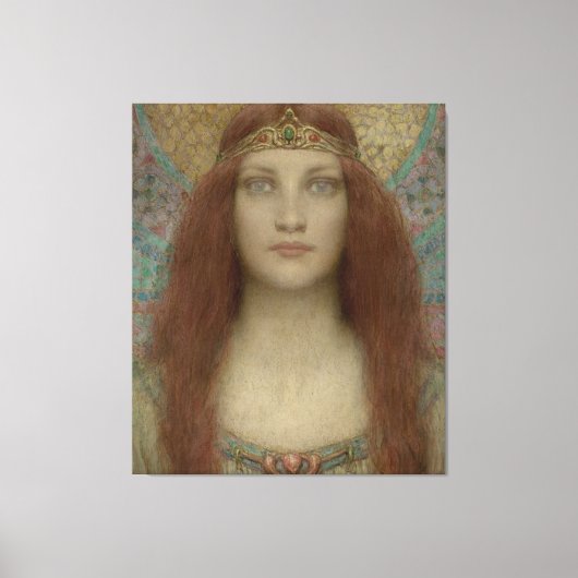 Portrait einer Frau von Charles Allan Winter Leinwanddruck (Vorderseite)