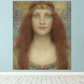 Portrait einer Frau von Charles Allan Winter Leinwanddruck (Insitu (Holzboden))