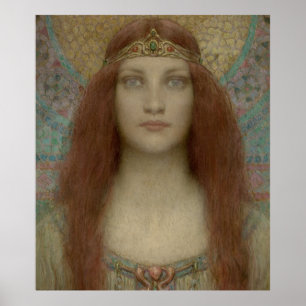 Portrait einer Frau von Charles Allan Winter Poster