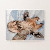 Portrait einer Giraffe Puzzle (Horizontal)