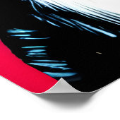 Portrait einer Grenzkollie | AI Art Poster (Ecke)