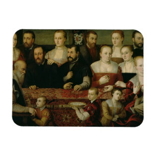 Portrait einer großen Familie Magnet