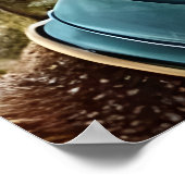 Portrait einer humanoiden Alien | AI Art Poster (Ecke)