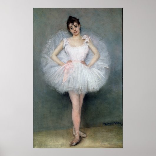 Portrait einer jungen Ballerina Poster (Vorne)