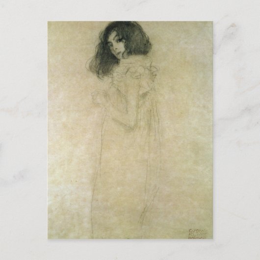 Portrait einer jungen Frau, 1896-1897 Postkarte (Vorderseite)