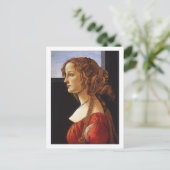 Portrait einer jungen Frau auf der Postkarte (Stehend Vorderseite)