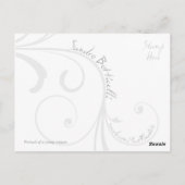 Portrait einer jungen Frau auf der Postkarte (Rückseite)