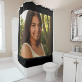 Portrait einer jungen Frau Duschvorhang (Beispiel)