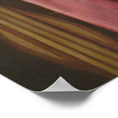 Portrait einer jungen Frau in Weiß Poster (Ecke)