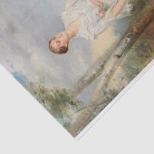 Portrait einer jungen Frau mit einem Korb von Blum Seidenpapier (Ausschnitt)