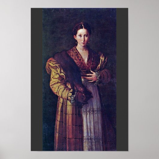 Portrait einer jungen Frau namens Anteia. Poster (Vorne)