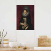 Portrait einer jungen Frau Poster (Küche)