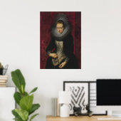 Portrait einer jungen Frau Poster (Heimbüro)