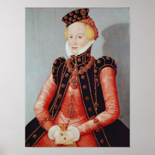 Portrait einer jungen Frau Poster