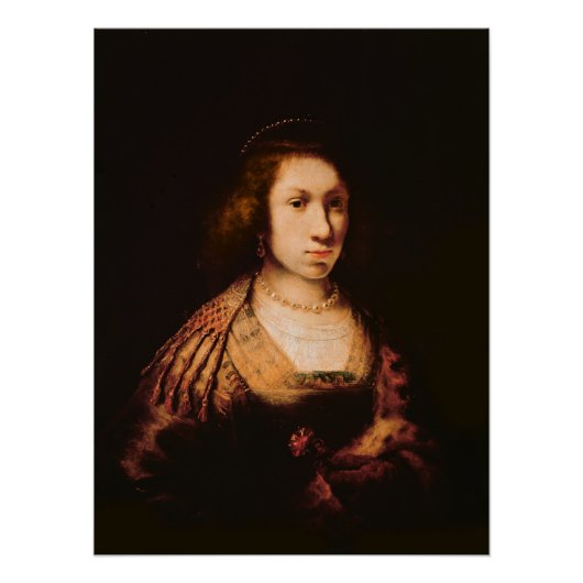 Portrait einer jungen Frau Poster (Vorderseite)
