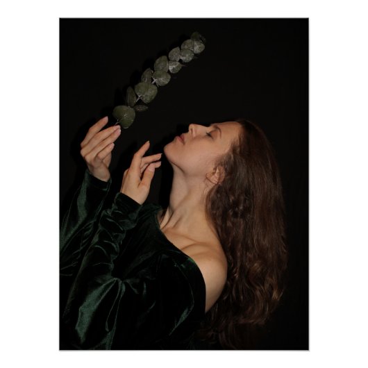 Portrait einer jungen Frau Poster (Vorderseite)