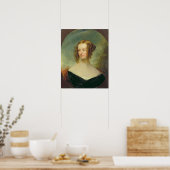Portrait einer jungen Frau Poster (Küche)