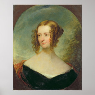 Portrait einer jungen Frau Poster