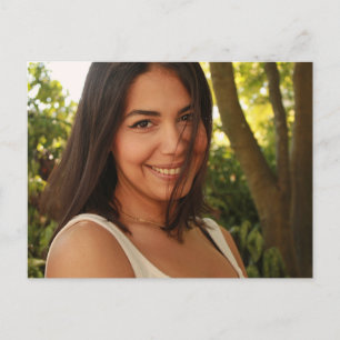 Portrait einer jungen Frau Postkarte