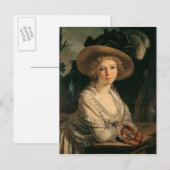 Portrait einer jungen Frau Postkarte (Vorne/Hinten)