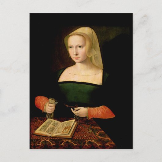 Portrait einer jungen Frau Postkarte (Vorderseite)