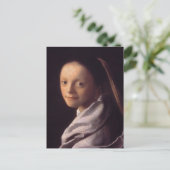 Portrait einer jungen Frau Postkarte (Stehend Vorderseite)