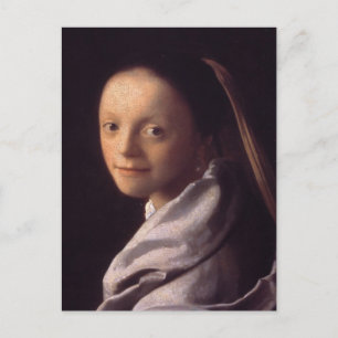 Portrait einer jungen Frau Postkarte