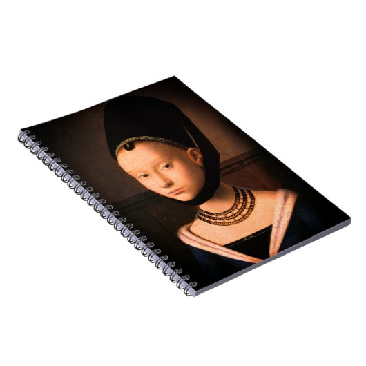 Portrait einer jungen Frau (von Petrus Christus) Notizblock (Rechte Seite)