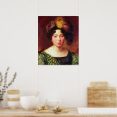 Portrait einer jungen schottischen Frau Poster (Küche)