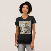 Portrait einer Katze in einem Hut. T-Shirt (Vorne ganz)