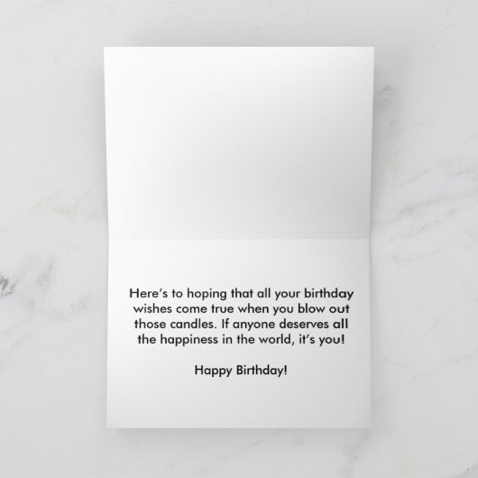 Portrait einer Katze Karte (Innenseite)