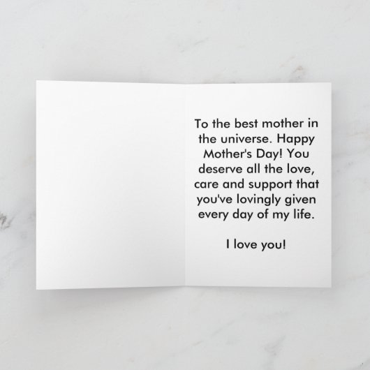 Portrait einer Katze Karte (Innenseite)