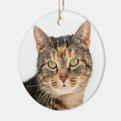 Portrait einer Katze Keramik Ornament (Links)