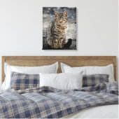 Portrait einer Katze Leinwanddruck (Insitu (Schlafzimmer))